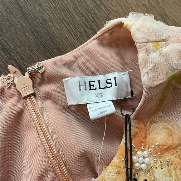 HELSI Tessa Long Sleeve Beaded Gown - Picture 6 of 10